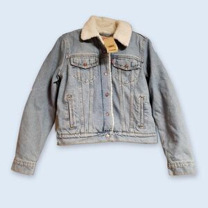 Streetwear Granola Denim Sherpa Jacket Levi's NWT